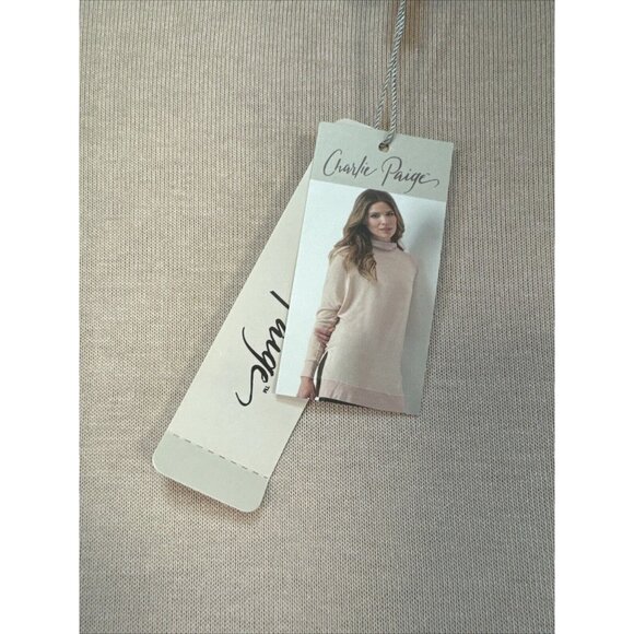 Charlie Paige Womens Soft Cozy Lounge Sweater Size S/P Pale Pink Casual - Picture 5 of 14